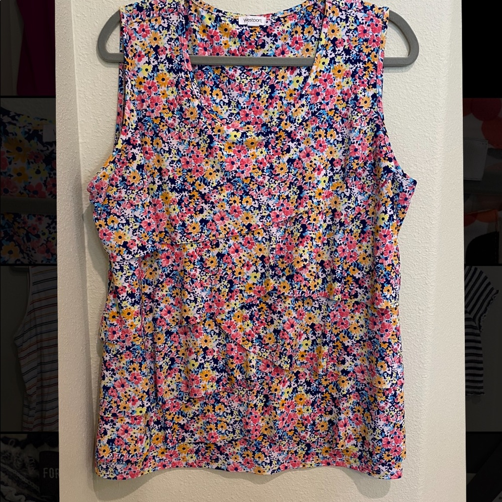 Westport floral tank top